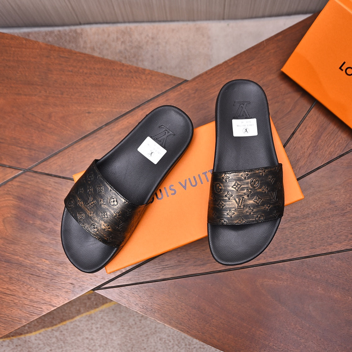 LV MULE SANDAL COPPER CALFSKIN