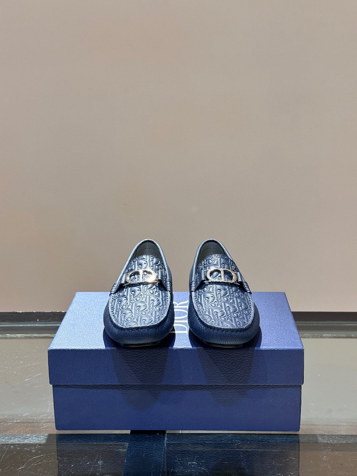 CD ODÉON LOAFER COBALT CALFSKIN