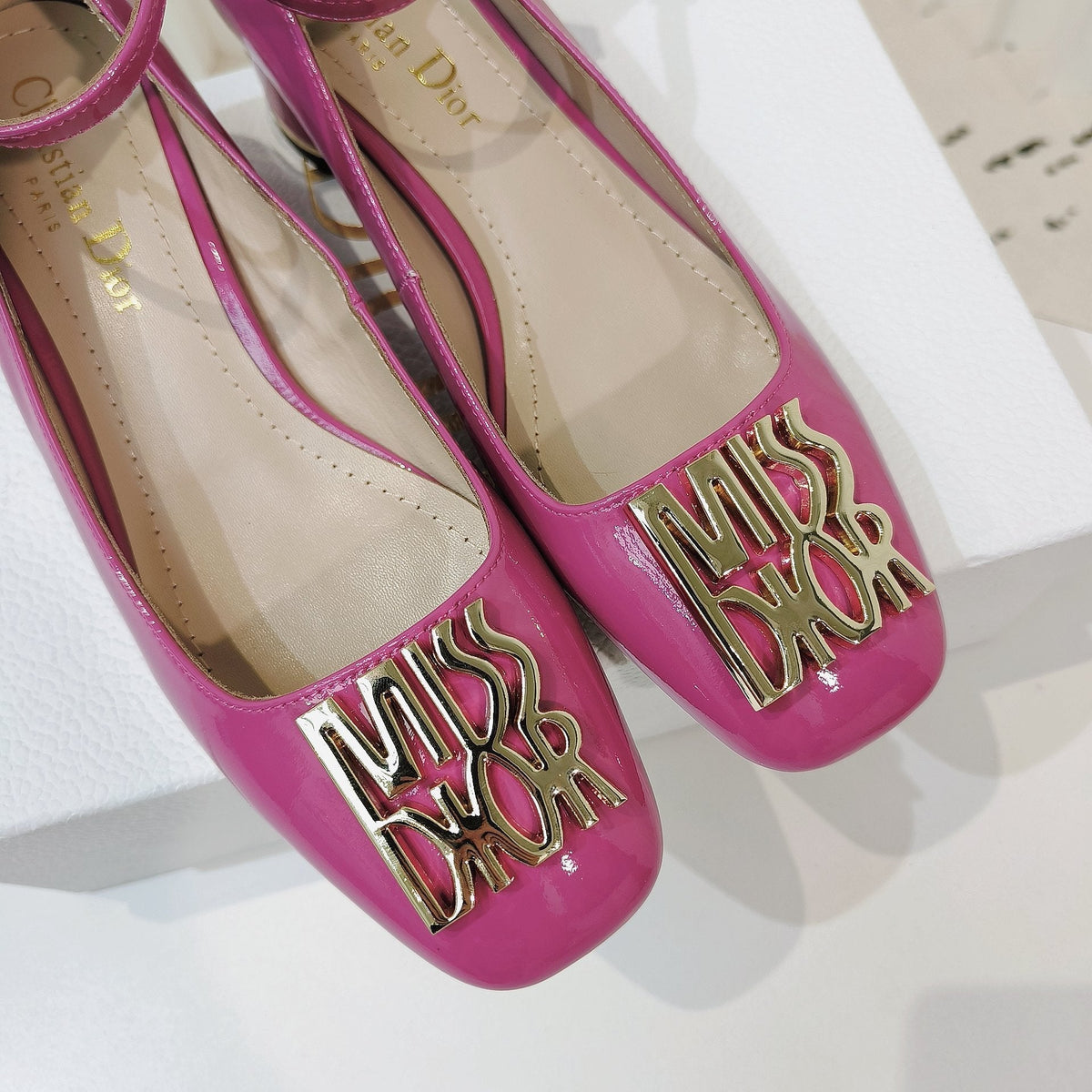 CD Miss Dior Pump 40mm In Deep Pink Cowhide 111330