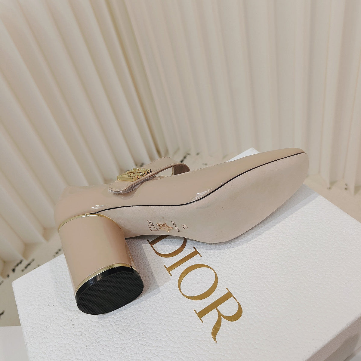 Miss Dior Pump 85mm In Beige Cowhide 111355
