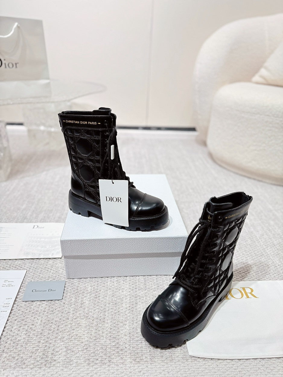 D-Unit Ankle Boot 40mm In Black Glossy Calfskin 988757