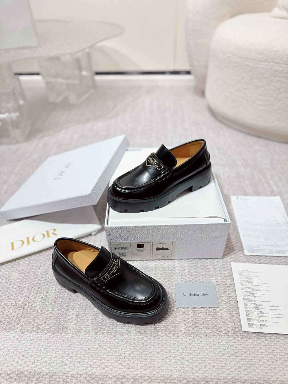 CD Boy Platform Loafer In Black Cowhide 988788