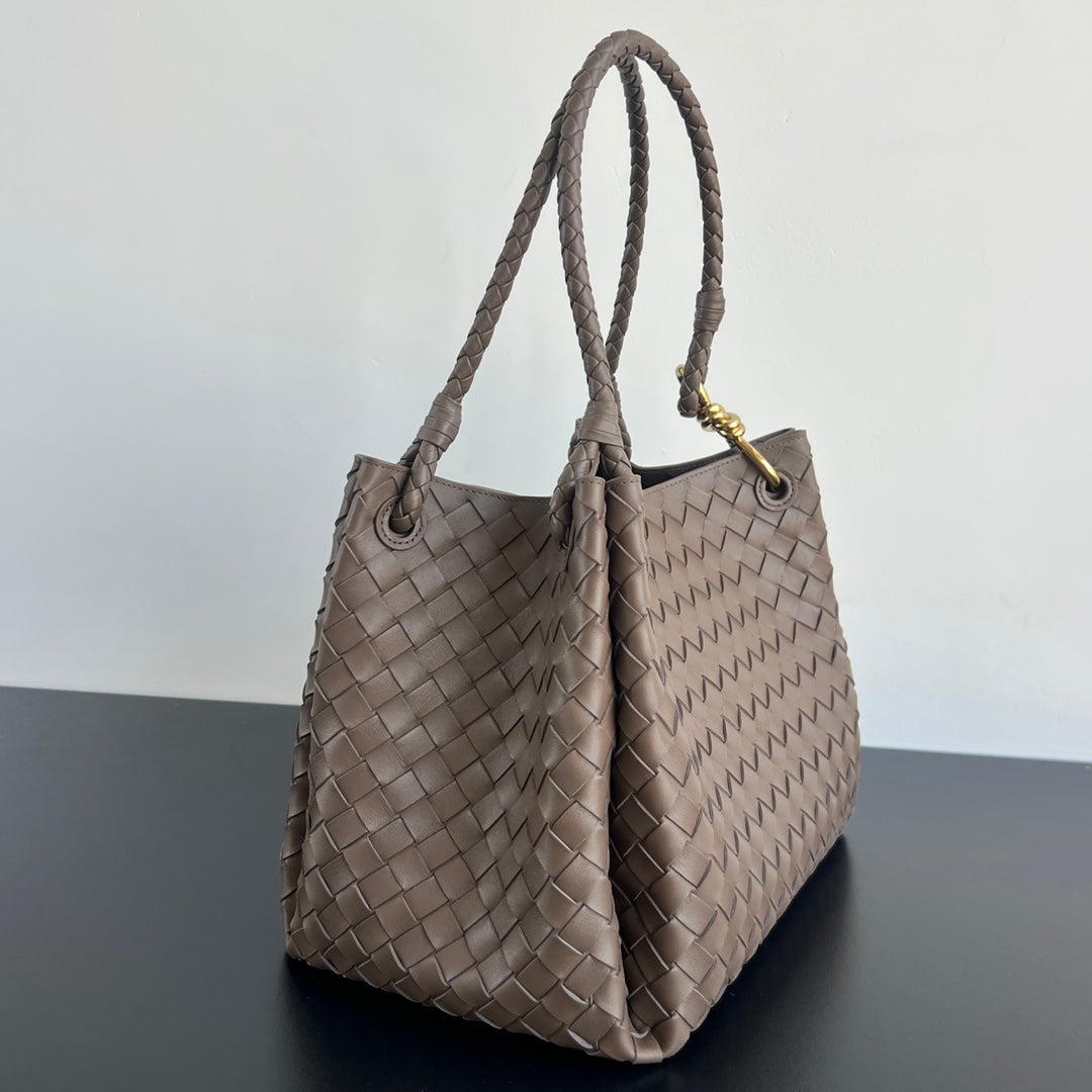 BV Intrecciato 30cm Bag Pinecone Brown Leather 532271