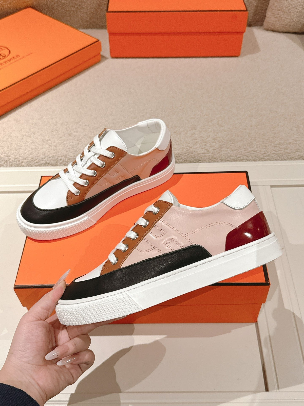 HM 25ss Sneakers Colorful Cowhide 577543