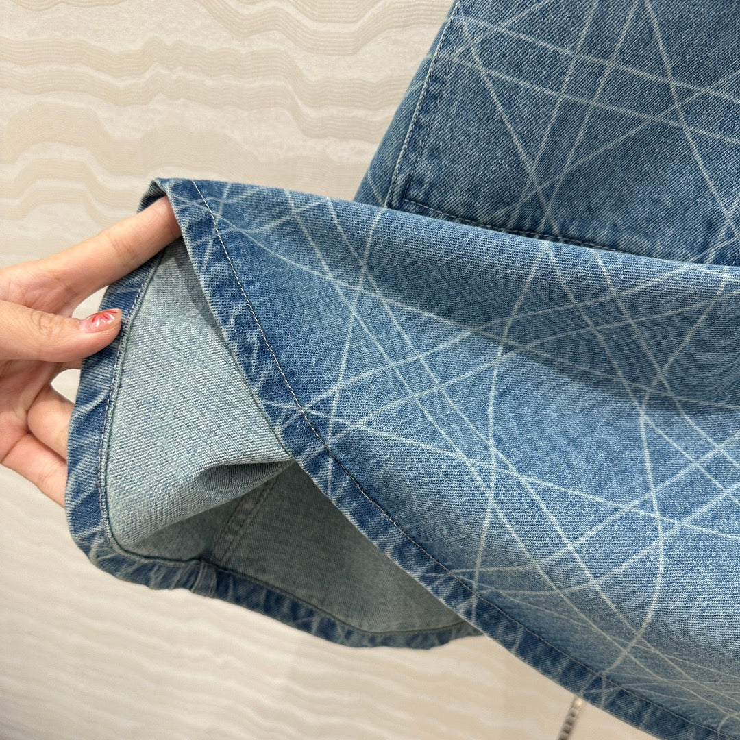 CD Denim dress Retro Blue Cotton
