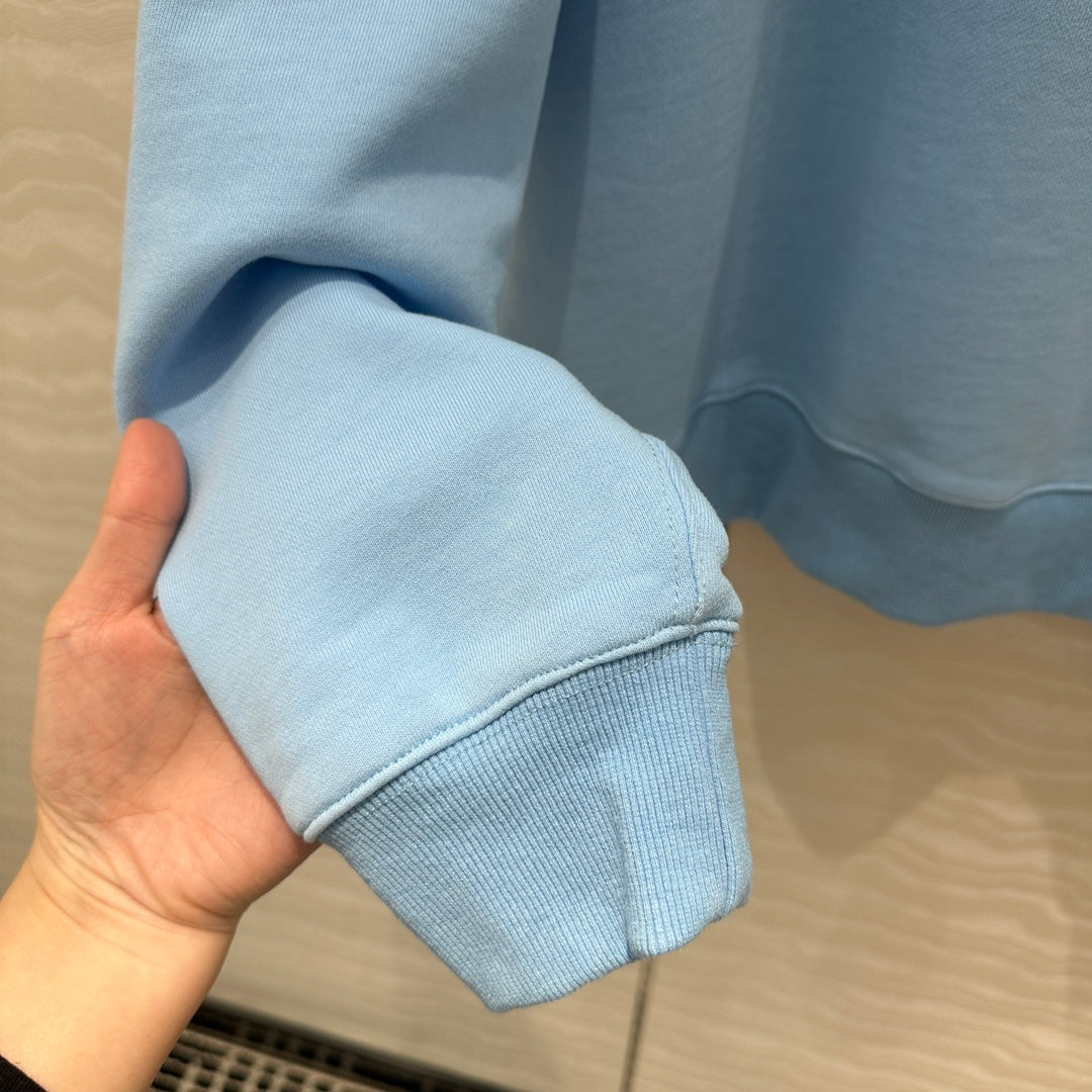 Gucci Patch Sweatshirt Blue Cotton