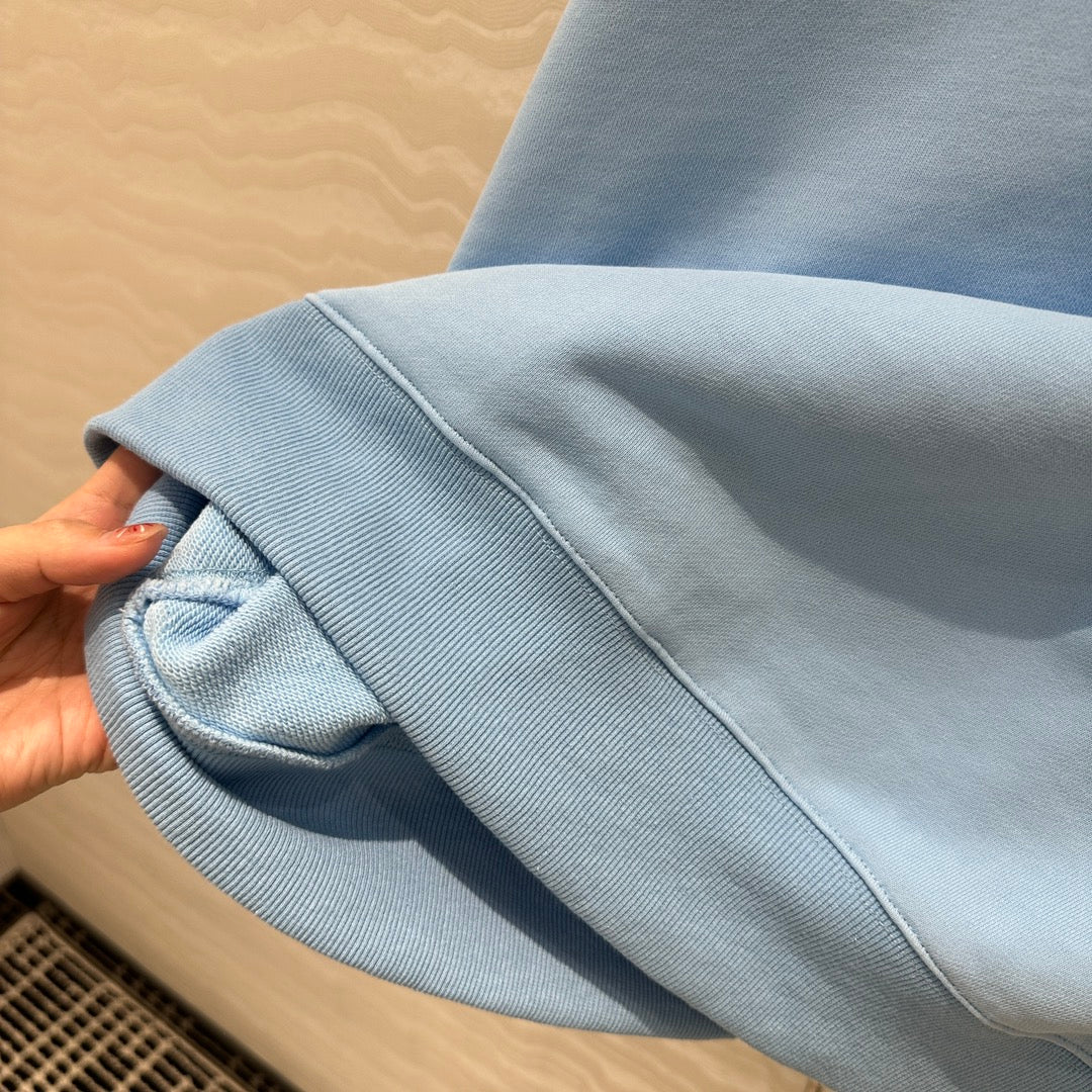 Gucci Patch Sweatshirt Blue Cotton