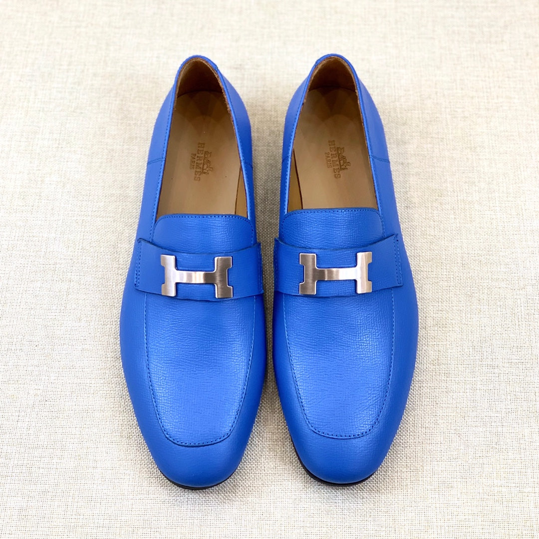 HM Men's Paris Loafer Cobalt Calfskin 539694