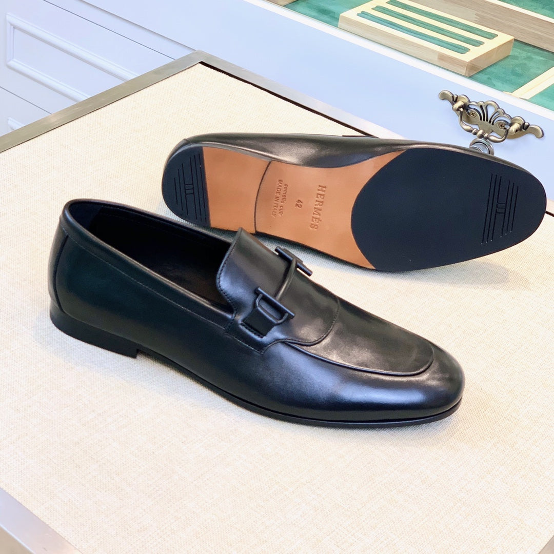 HM Men's Loafer Black Calfskin 539700