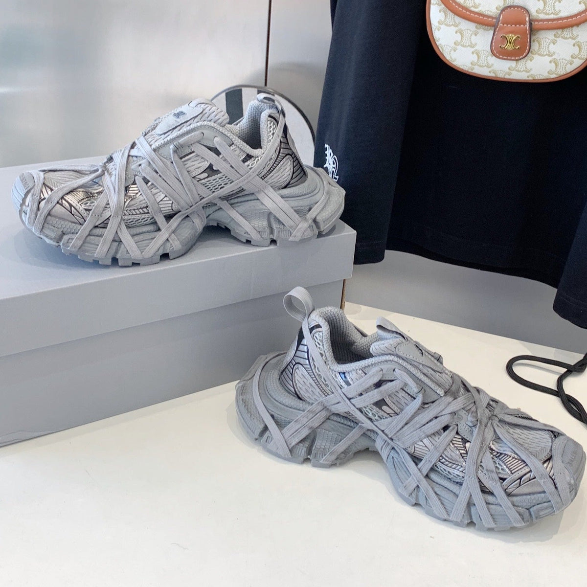 3XL EXTREME LACE SNEAKER ALL GRAY