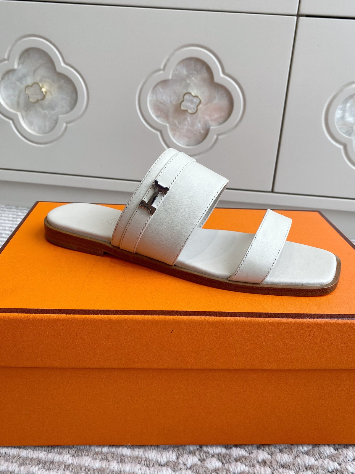 HM Joao Sandal White Calfskin 291463