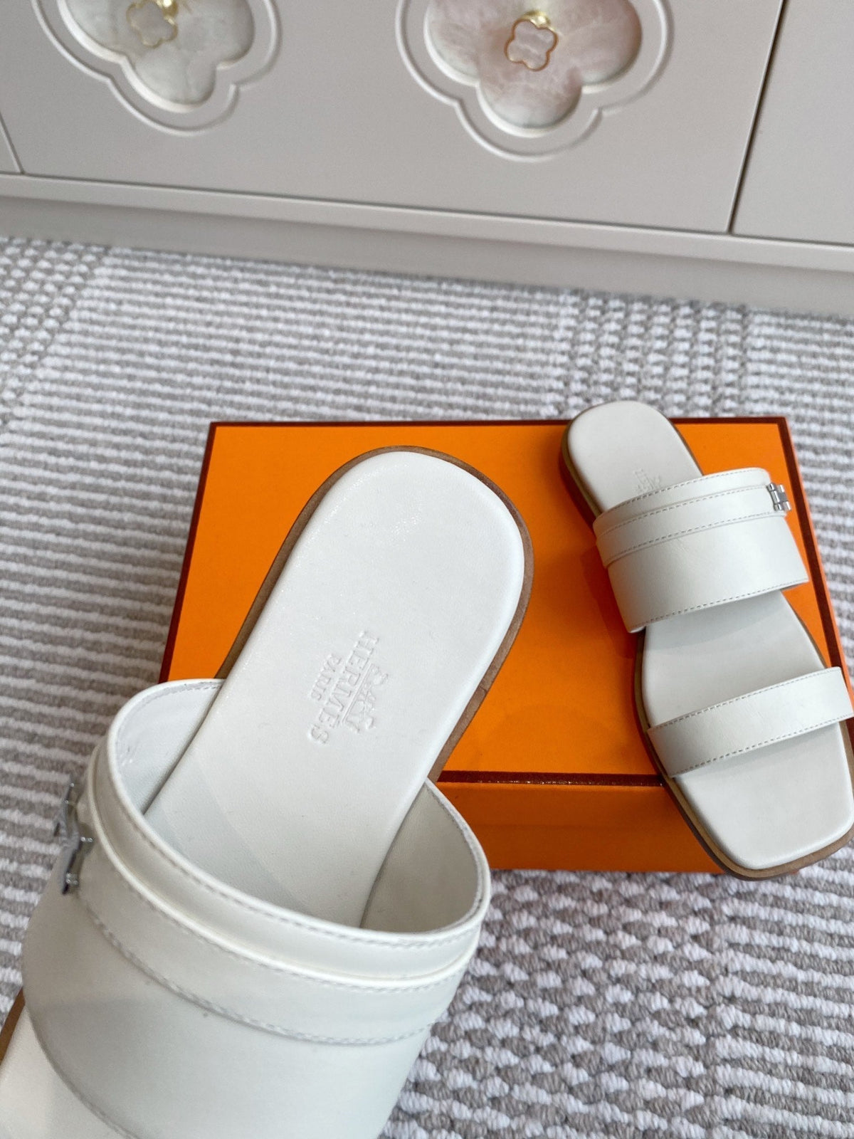 HM Joao Sandal White Calfskin 291463