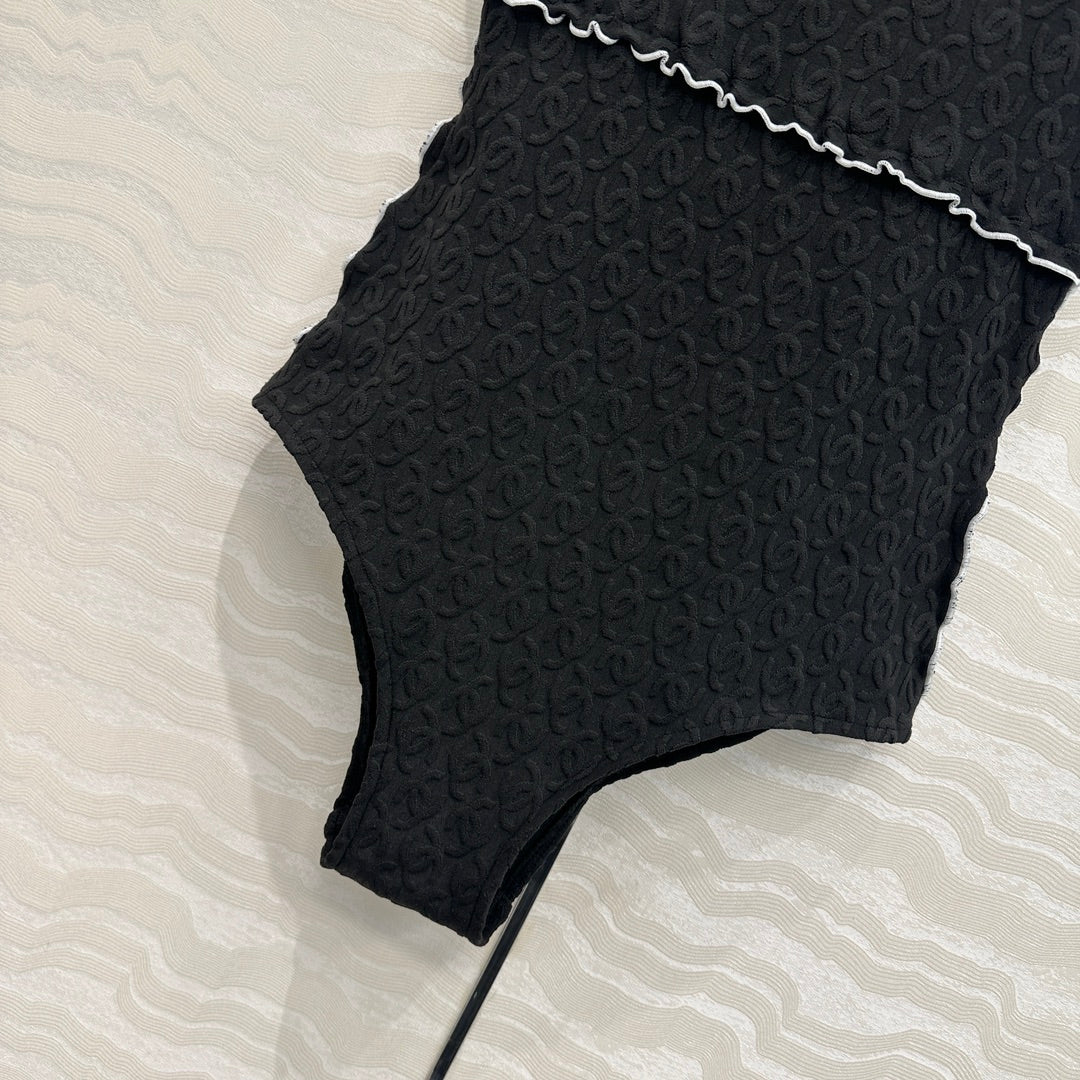 CC One-piece Swimsuit Black Polyamide