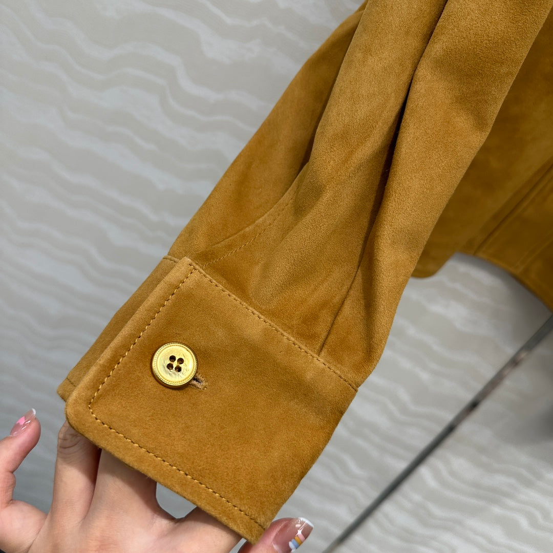 LP 25 Shirt Jacket Camel Suede 280856