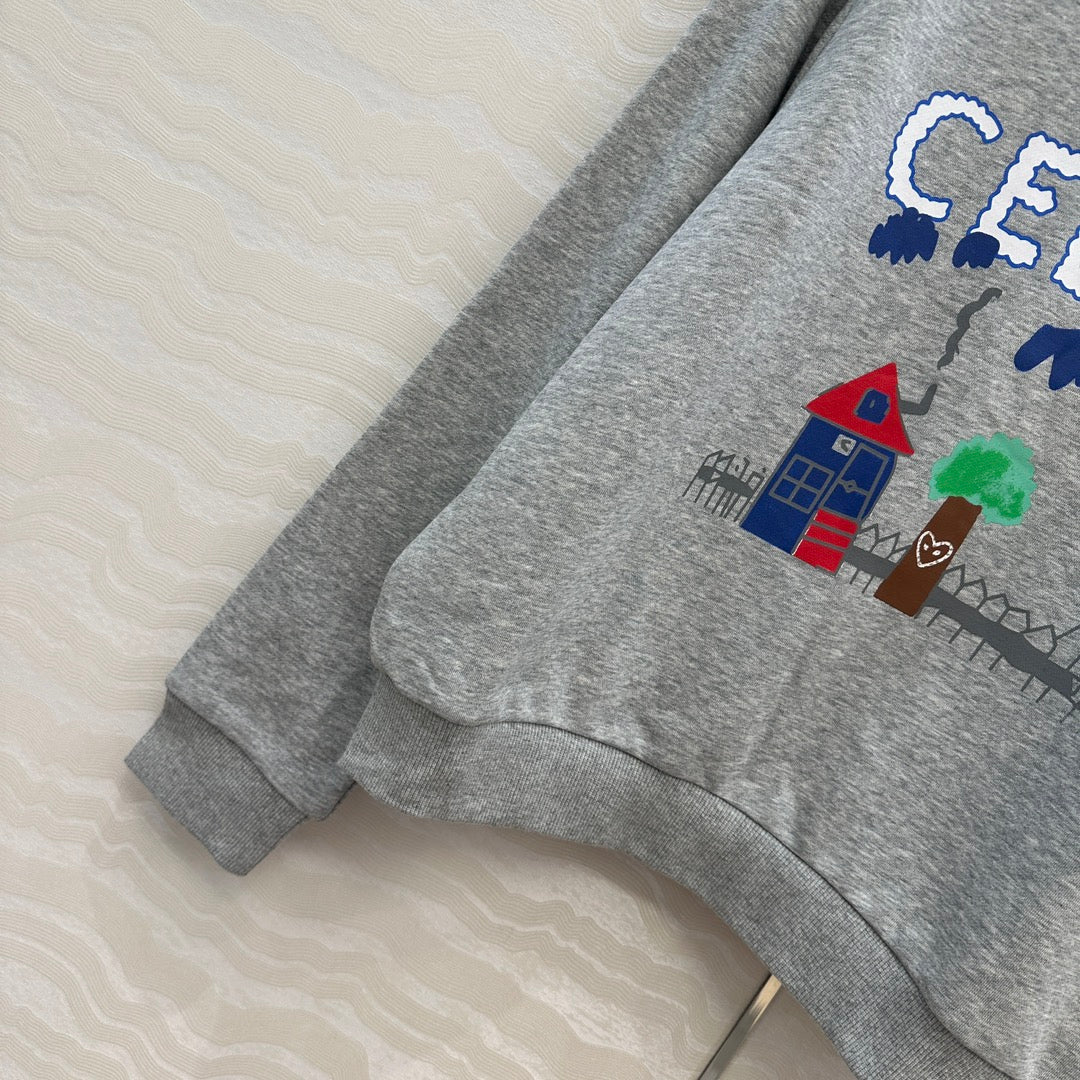 Celine 25 Sweater Grey mix colors Cotton