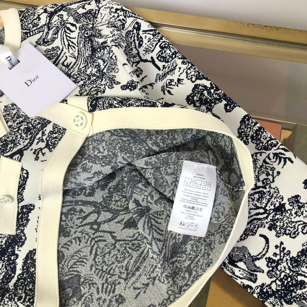 CD 25 Sauvage Print Short Jacket 296209