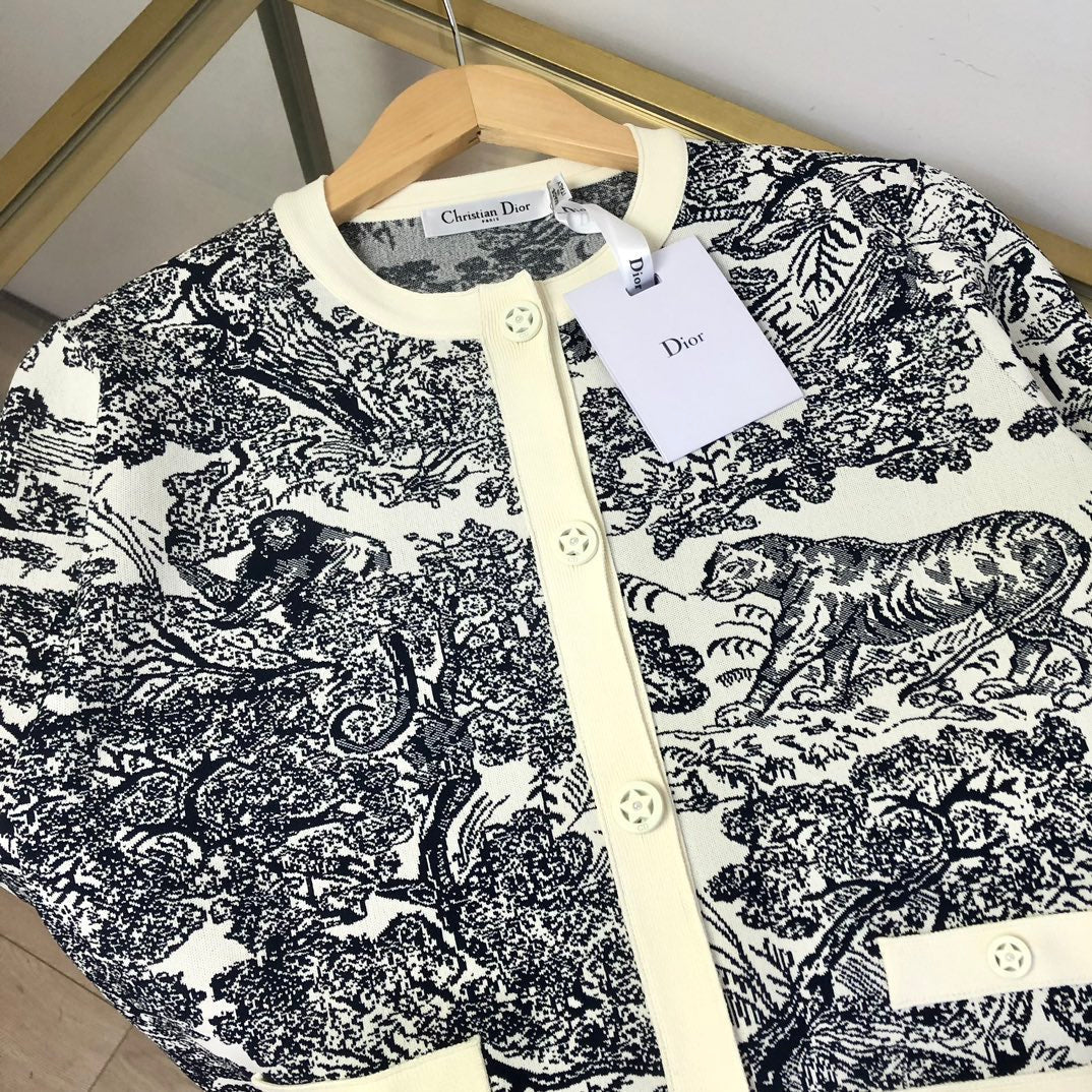 CD 25 Sauvage Print Short Jacket 296209