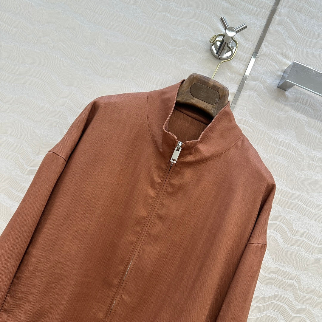 LP 25  Jacket Brown Tencel Linen 293151
