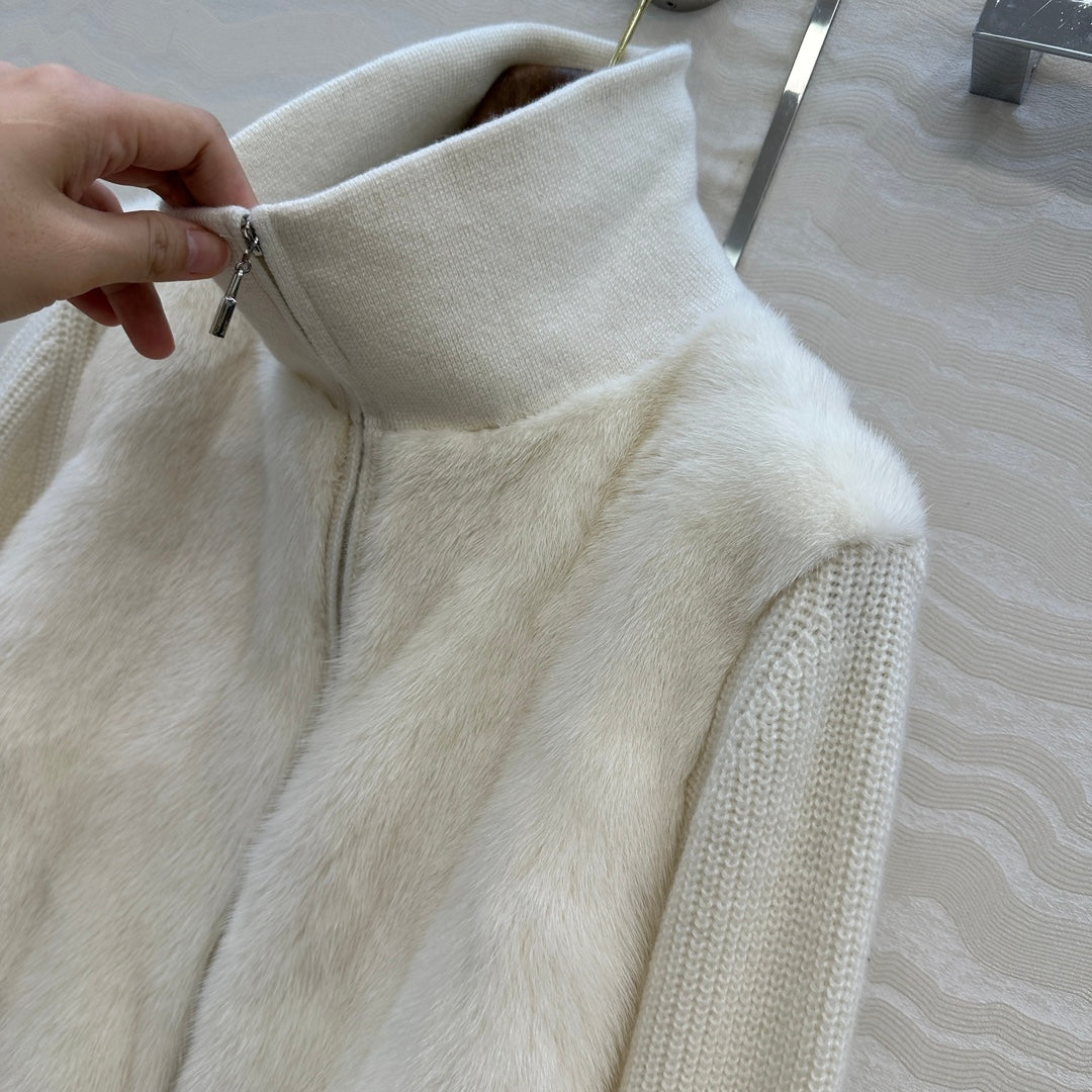 LP 25 Coat White Fur Cashmere 299025