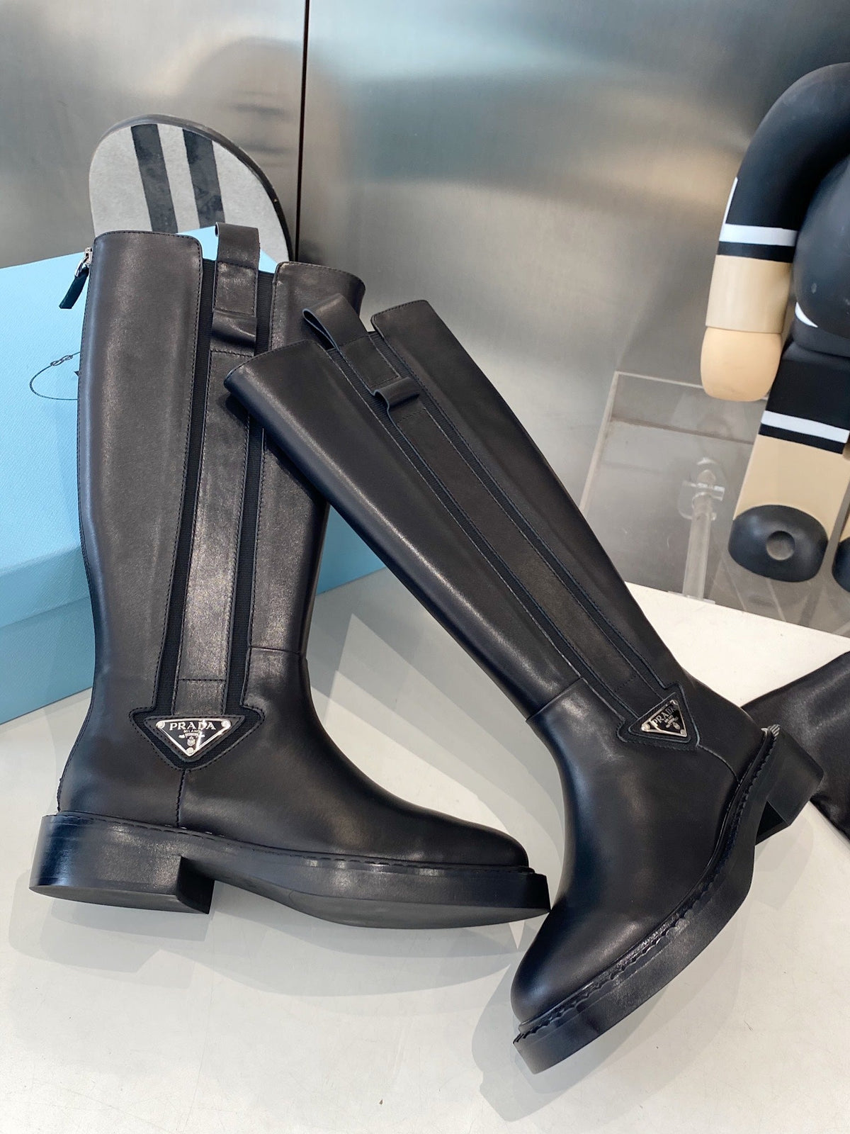 PRA high boots black cowhide 479030