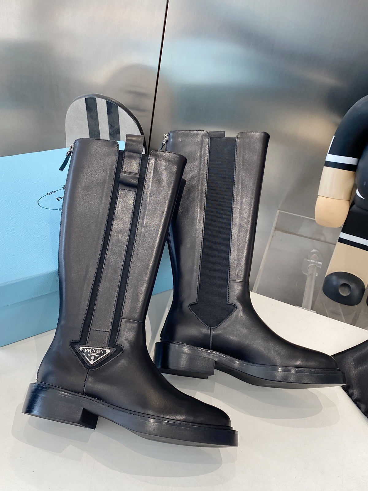 PRA high boots black cowhide 479030