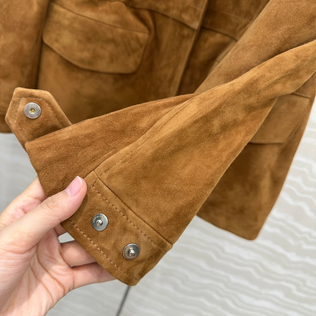 LP 25 Jacket Camel Suede Lambskin 314086