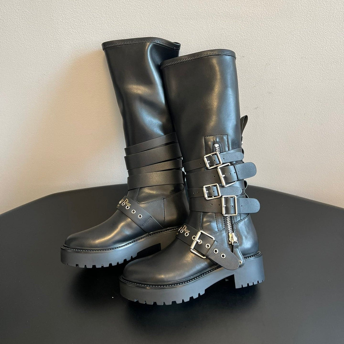Dior 2025 Long Boot Black Cowhide 501249
