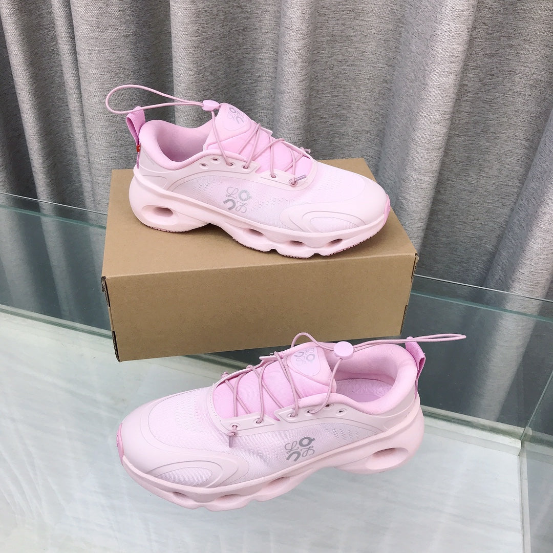Loewe 2025 x On Cloud Solo Running Sneakers Pink Nylon Calfskin 553513