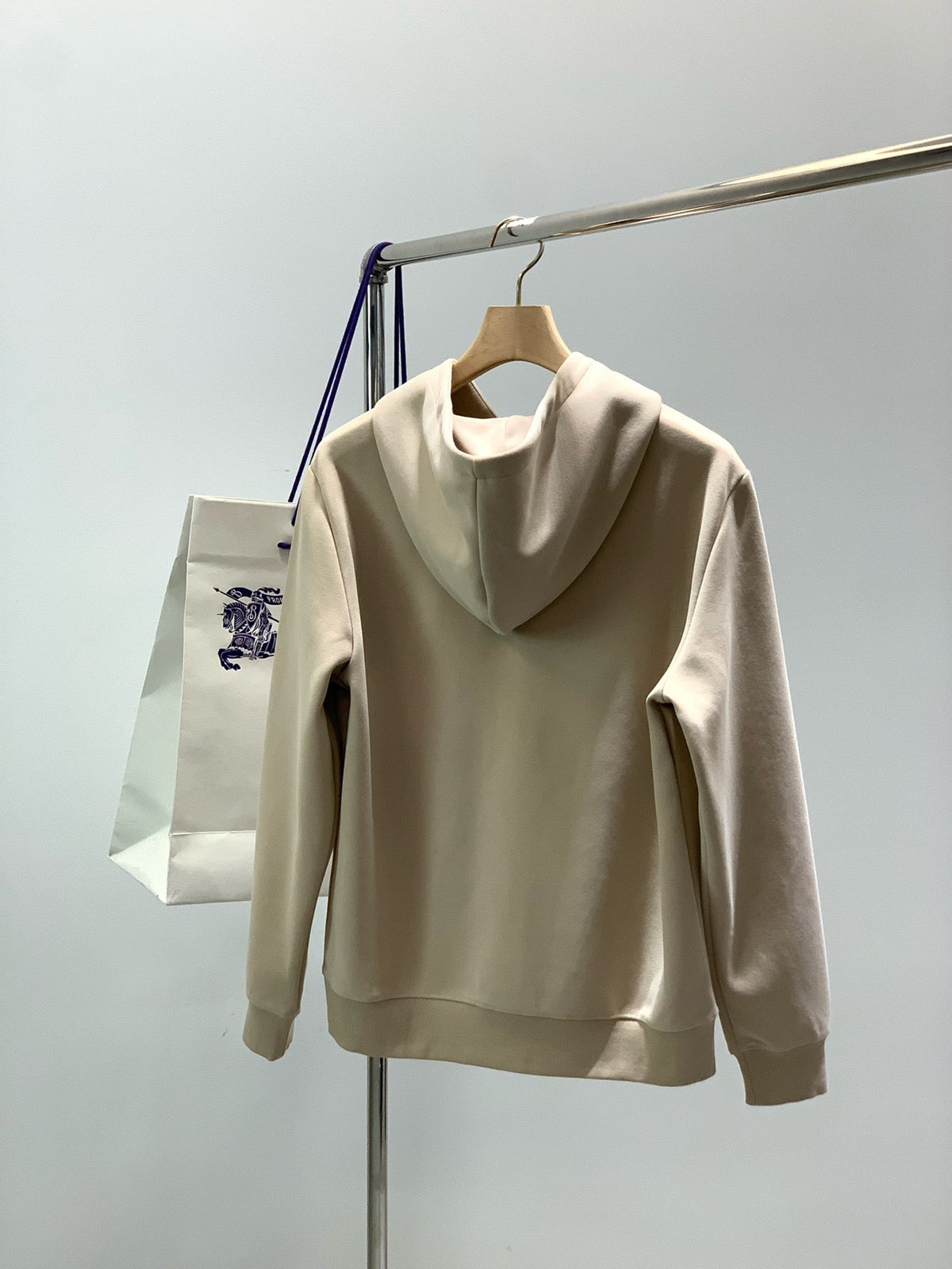 Burberry 25 Hooded Sweatshirt Beige Cotton