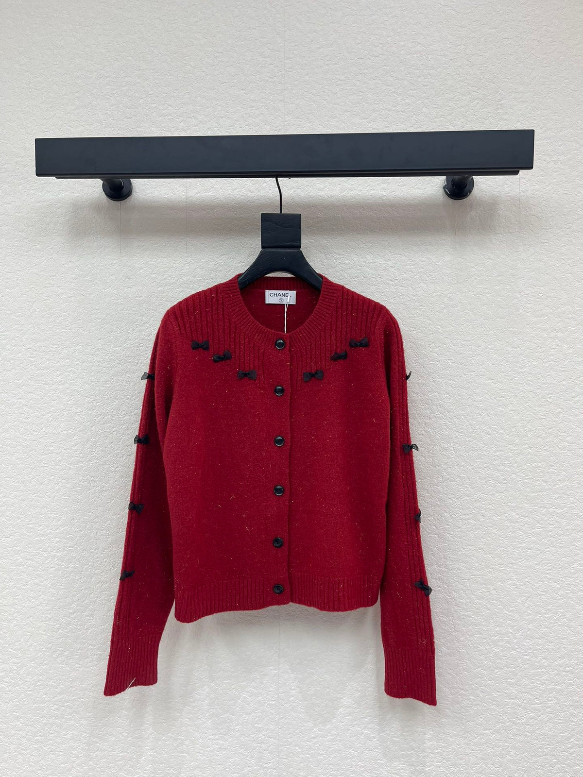 CC 26 Wool Cardigan With Small Bow 331297