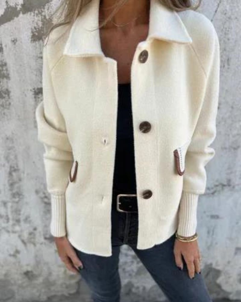 THASHA - Casual Lapel Single-breasted Jacket #AMO9149