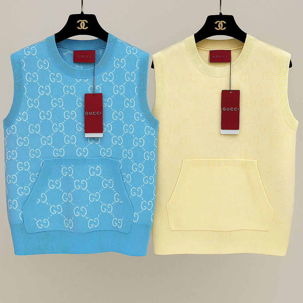 Gucci 25 Diamond Knitted Vest Wool