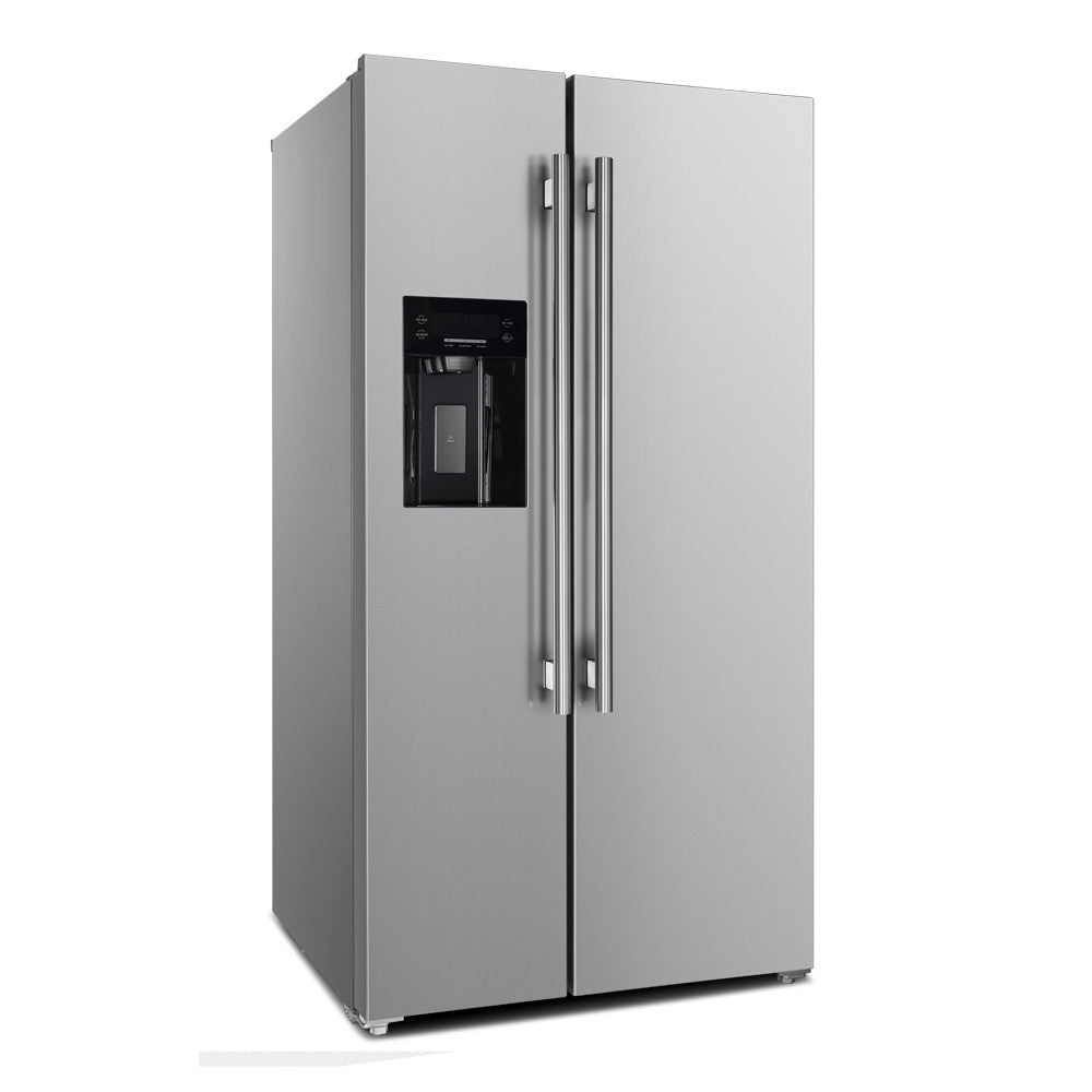 Forno FFRBI1844-36SB 36″ Side by Side Refrigerator 20.0cuft with Ice Maker