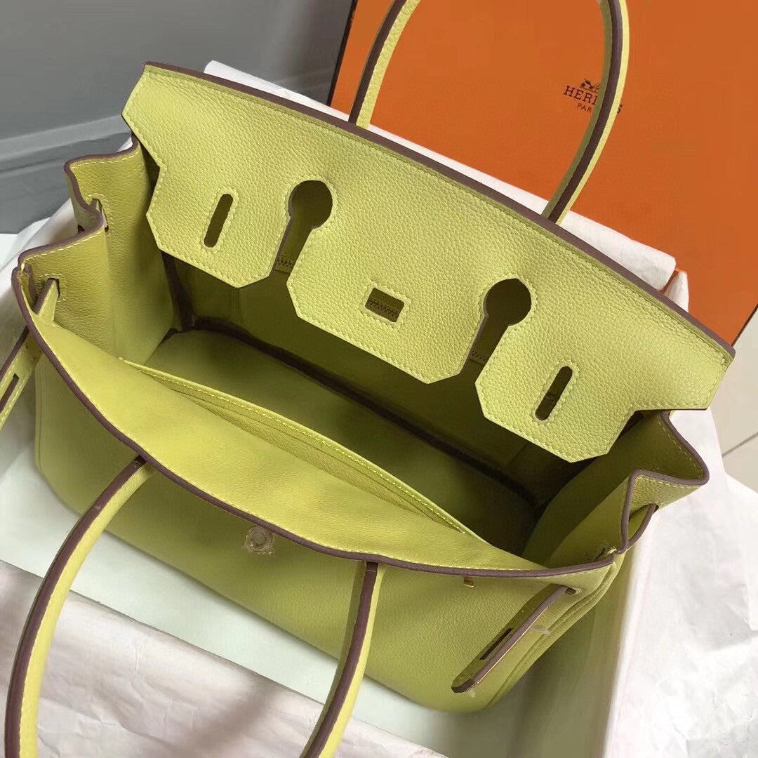 HM BIRKIN 25CM YELLOW TOGO LEATHER GOLD HARDWARE