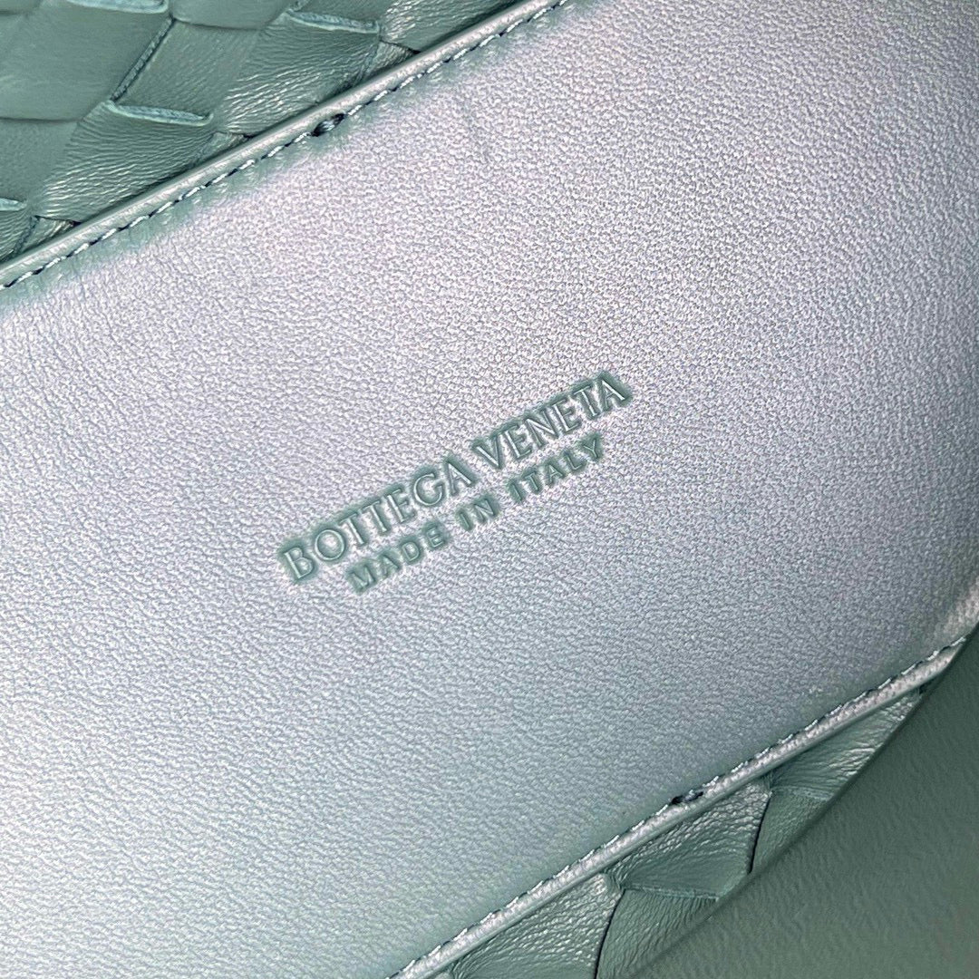 Bottega Veneta Andiamo Mint Green Natural Leather Gold Hardware