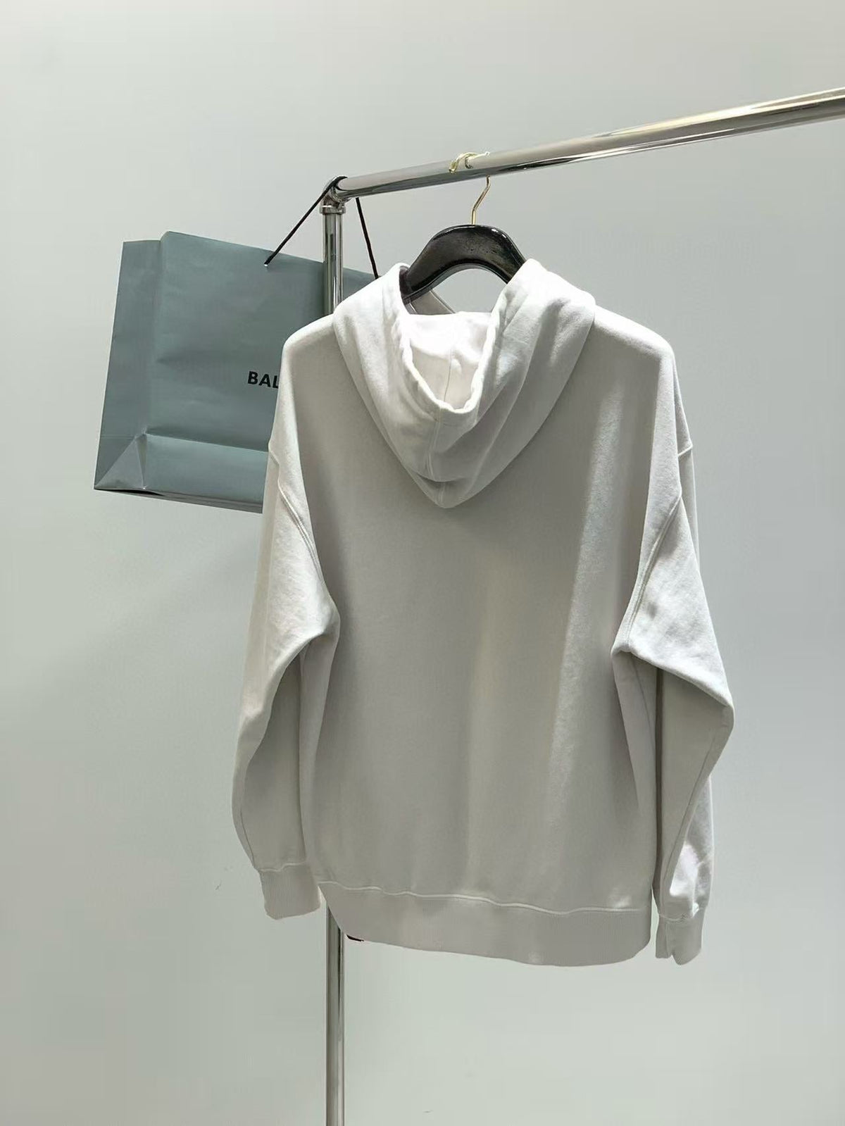 Balenciaga 25 Hoodie White Cotton 0050