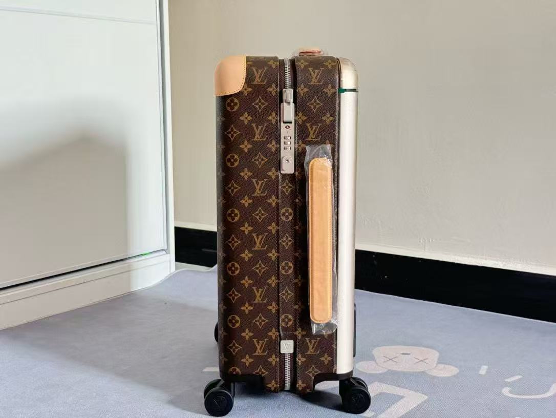 Louis Vuitton Horizon 55 Monogram Suitcase Brown Leather
