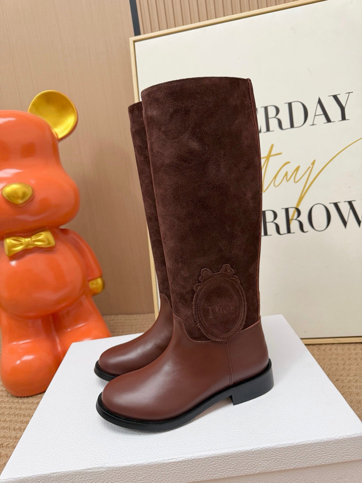 Dior 2026 Knee-High Boots Suede Leather 955993