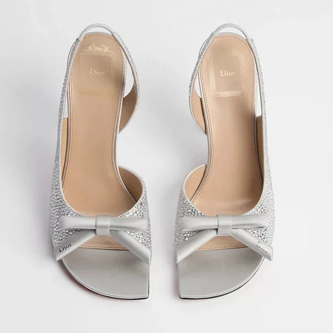 Dior 2026 Bow Heeled Slingback Sandal 607567