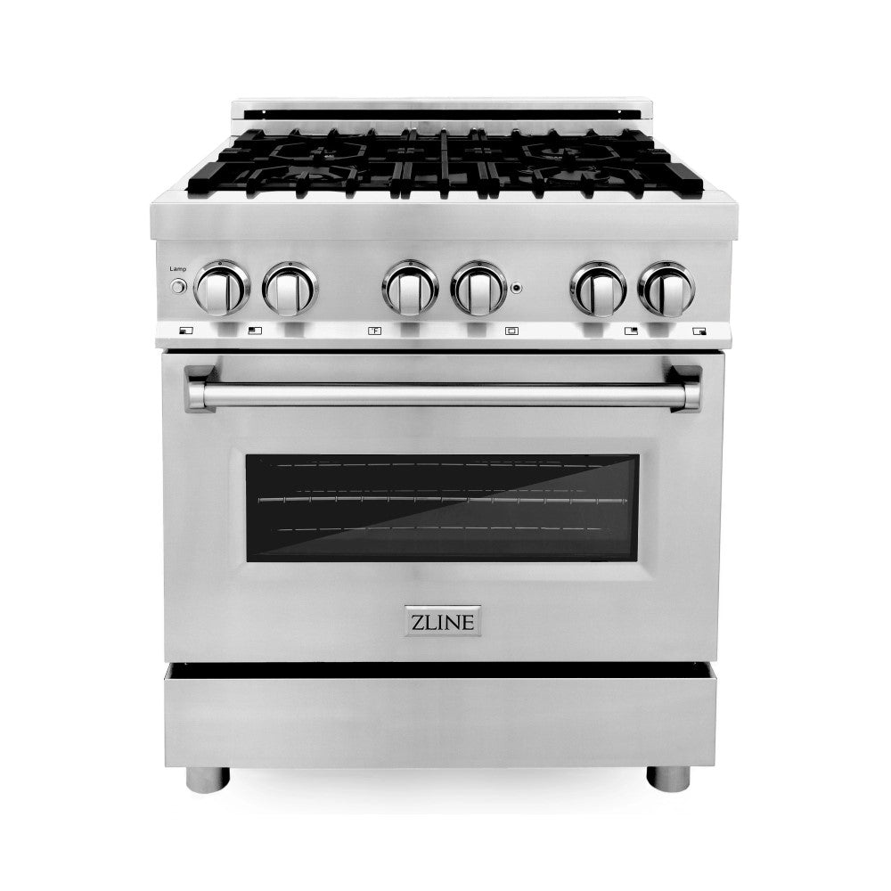 ZLINE 30" 4.0 cu. ft. Dual Fuel Range with Gas Stove and Electric Oven