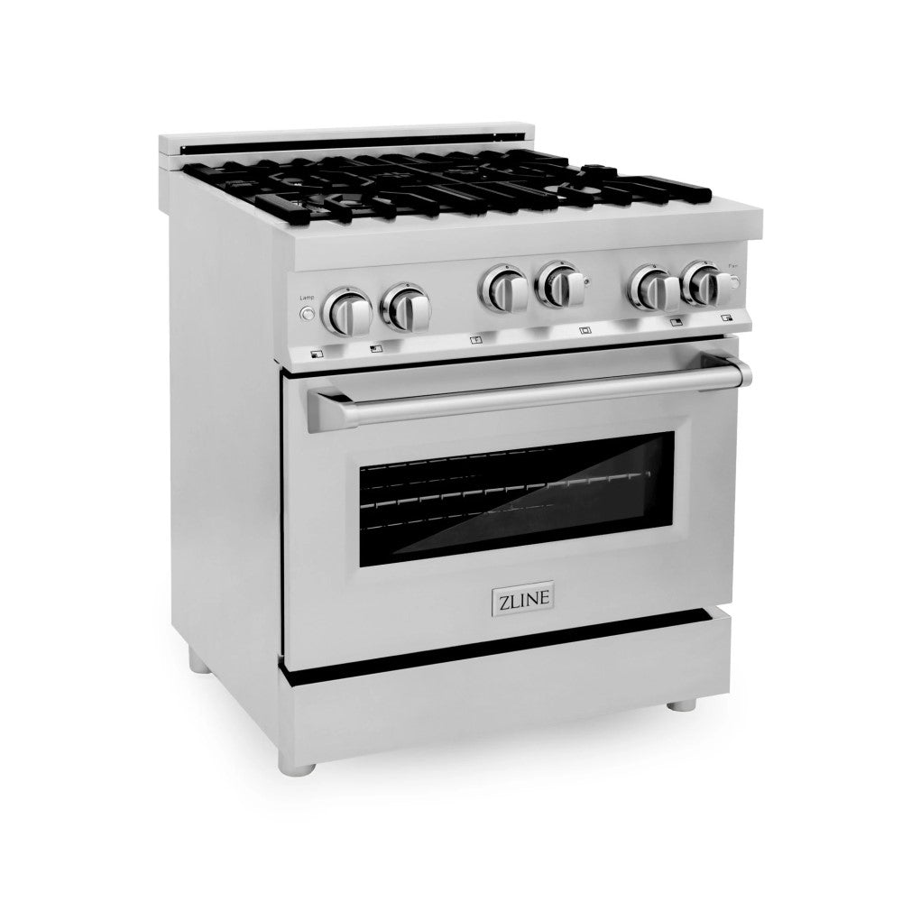 ZLINE 30" 4.0 cu. ft. Range with Gas Stove and Gas Oven in Stainless Steel with Color Door Options (RG30)
