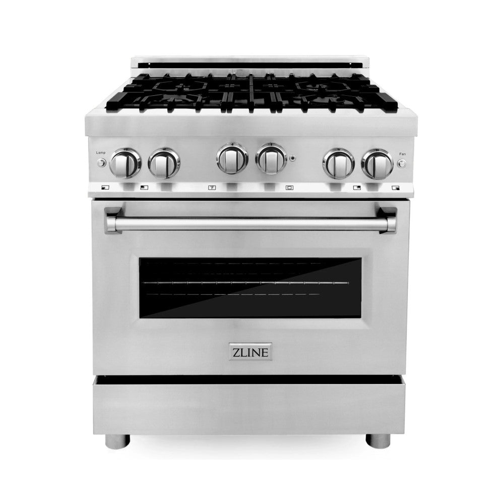 ZLINE 30" 4.0 cu. ft. Range with Gas Stove and Gas Oven in Stainless Steel with Color Door Options (RG30)