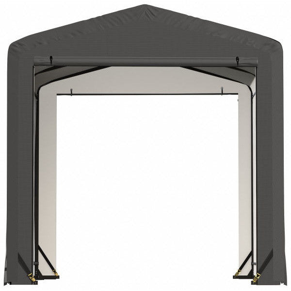 ShelterLogic ShelterTube Wind and Snow-Load Rated Garage, 10 ft. Wide Gray