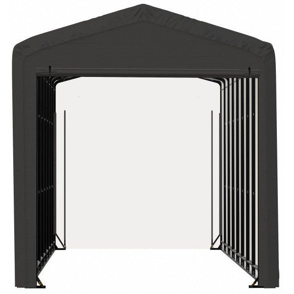 ShelterLogic ShelterTube Wind and Snow-Load Rated Garage, 14 ft. Wide Gray
