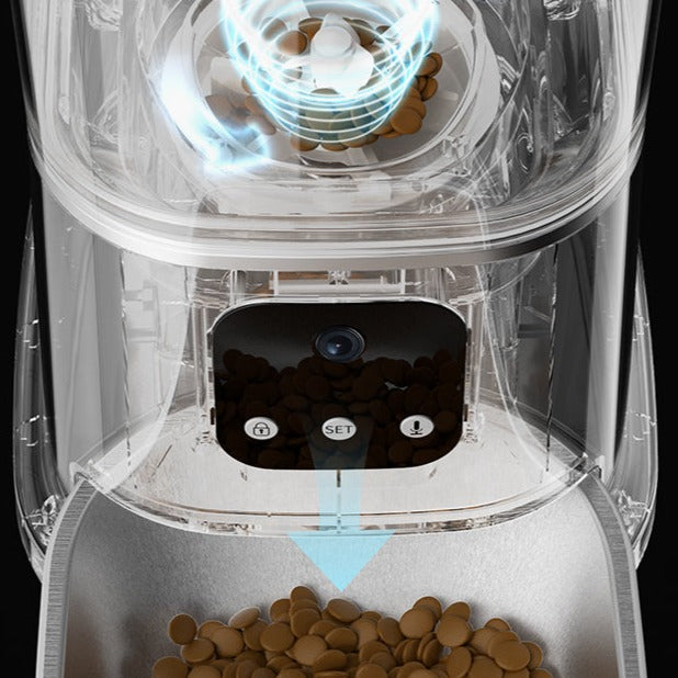 Distributeur automatique croquette pour chat avec caméra vidéo