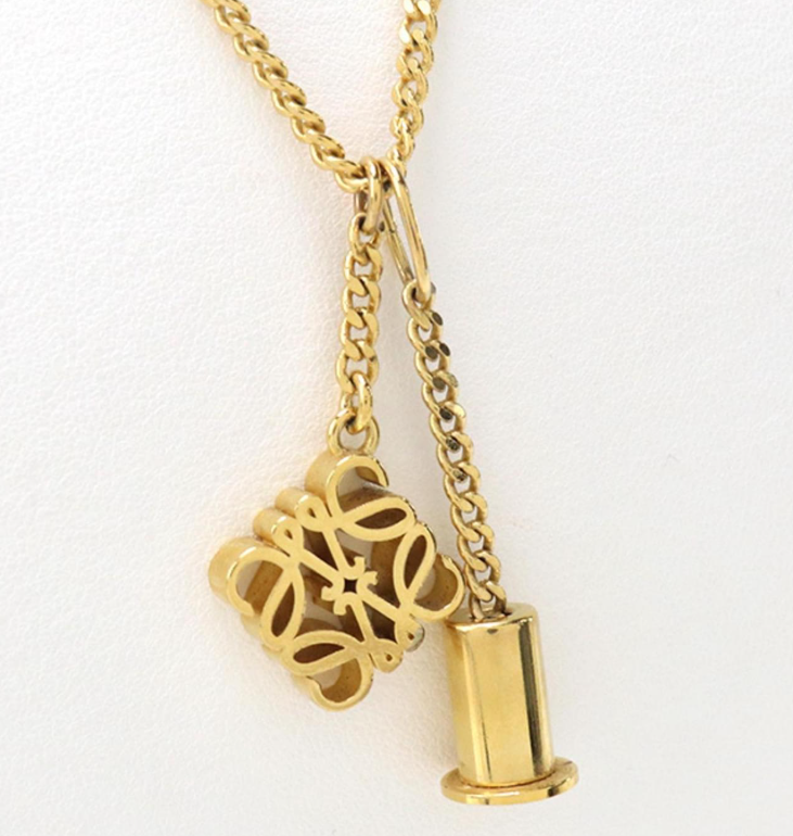 ANAGRAM DOUBLE CHARM NECKLACE