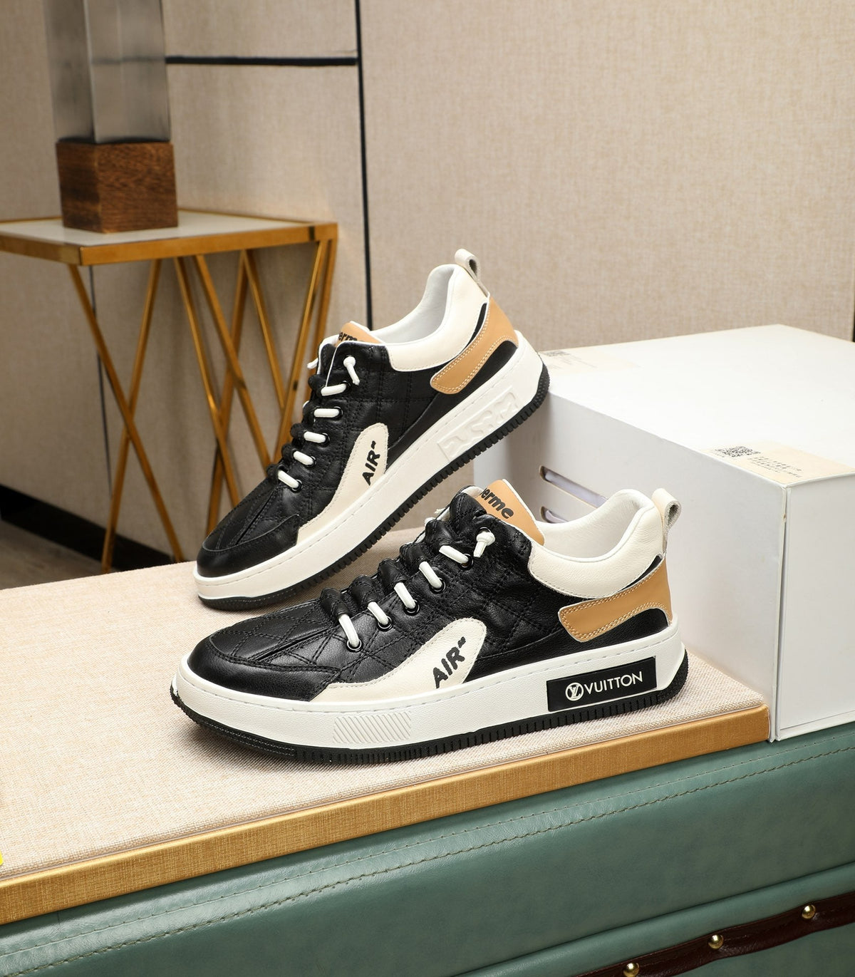 LV AIR SUPERME SNEAKER BLACK