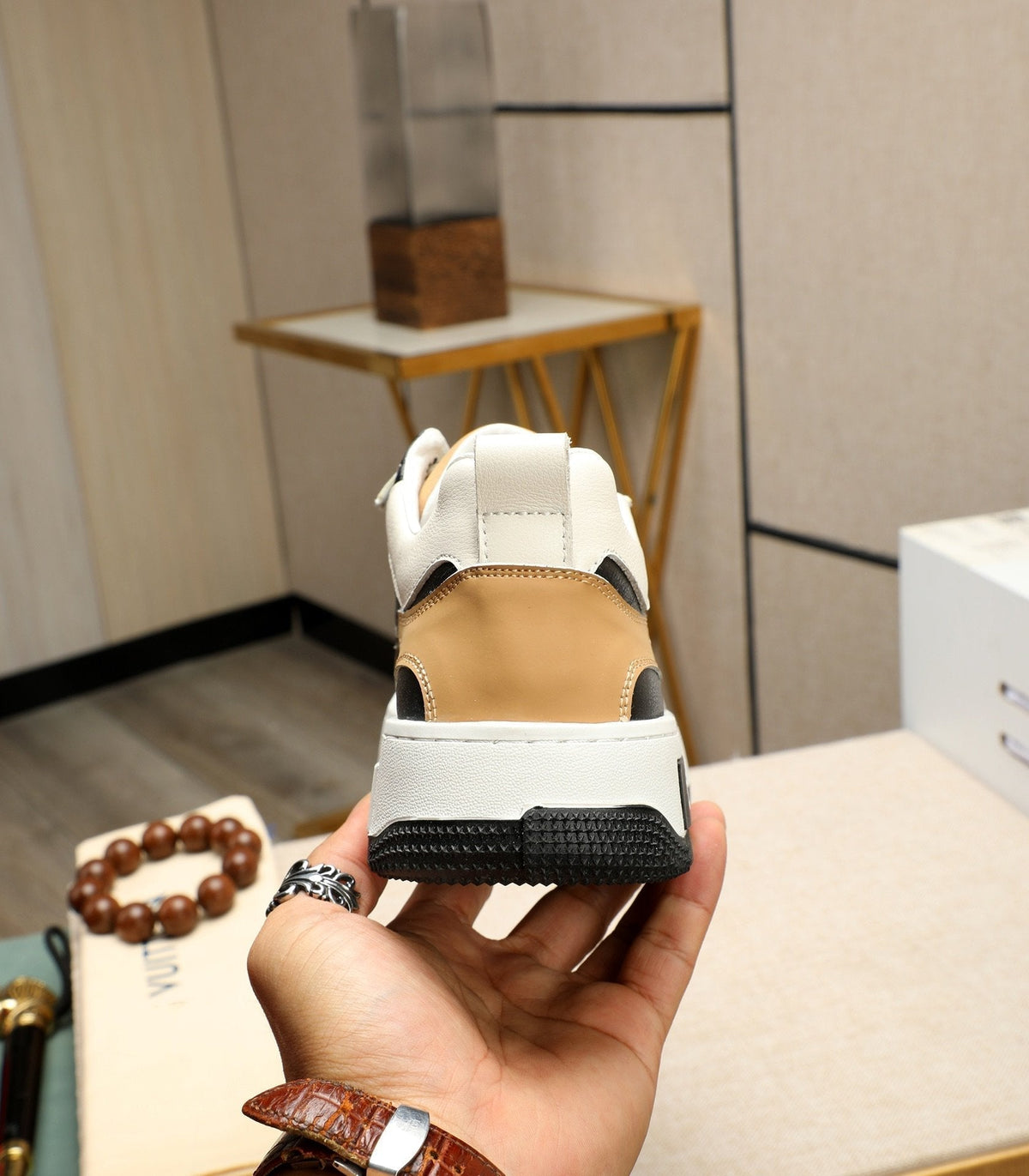 LV AIR SUPERME SNEAKER BLACK
