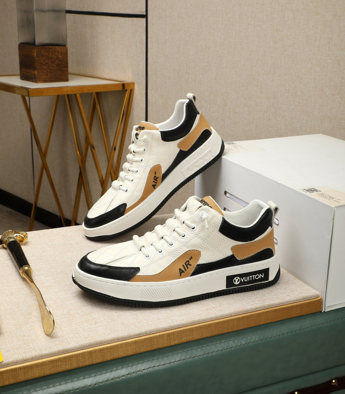 LV AIR SUPERME SNEAKER WHITE