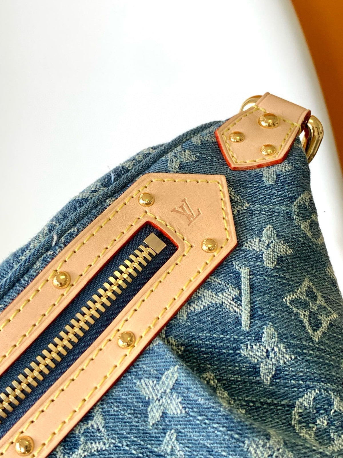 LV High-rise Bumbag Denim Blue Montage-coated Canvas